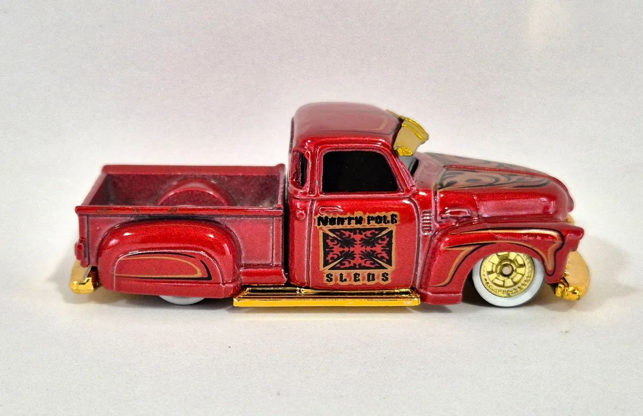 Hot Wheels Premium La Troca Holiday Rods Red  - Foto 3