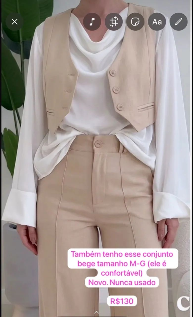 ROUPAS CONJUNTO DE ALFAIATARIA - Foto 2
