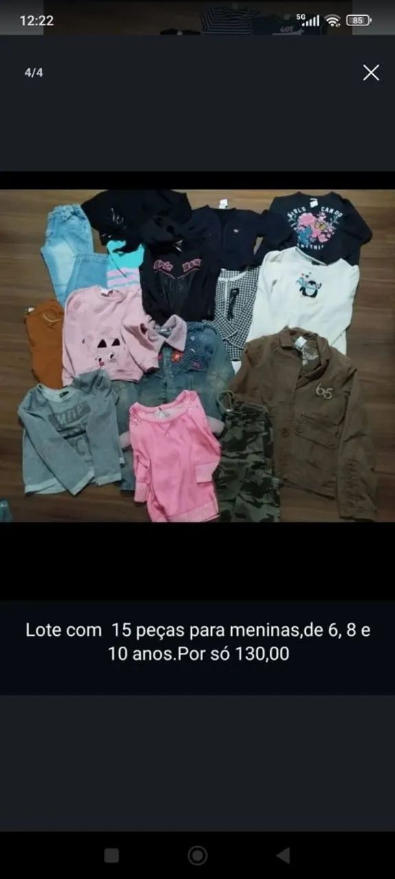3 lotes diferentes de roupas - Foto 3