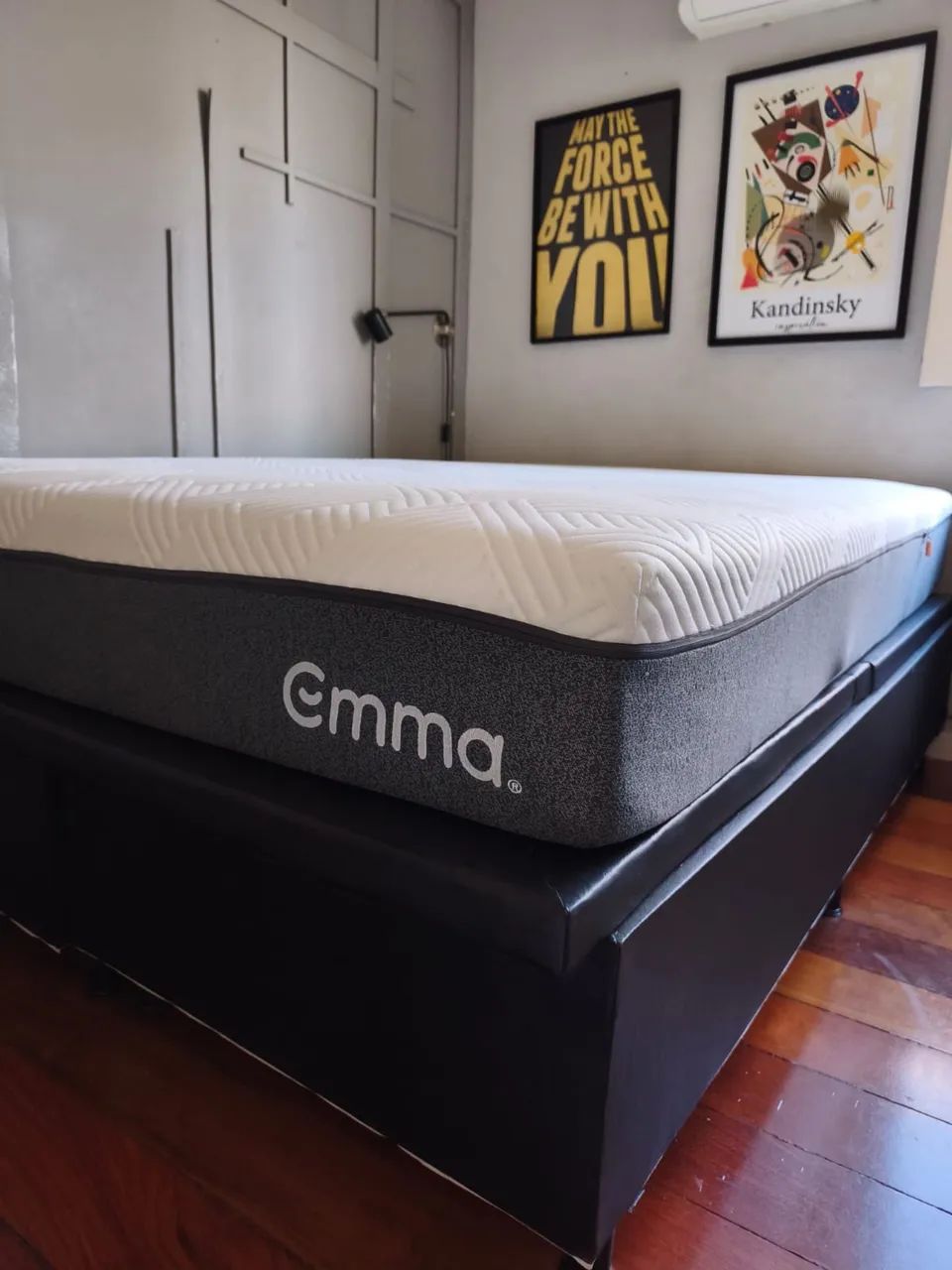 COLCHÃO QUEEM EMMA + cama Bau - Foto 3