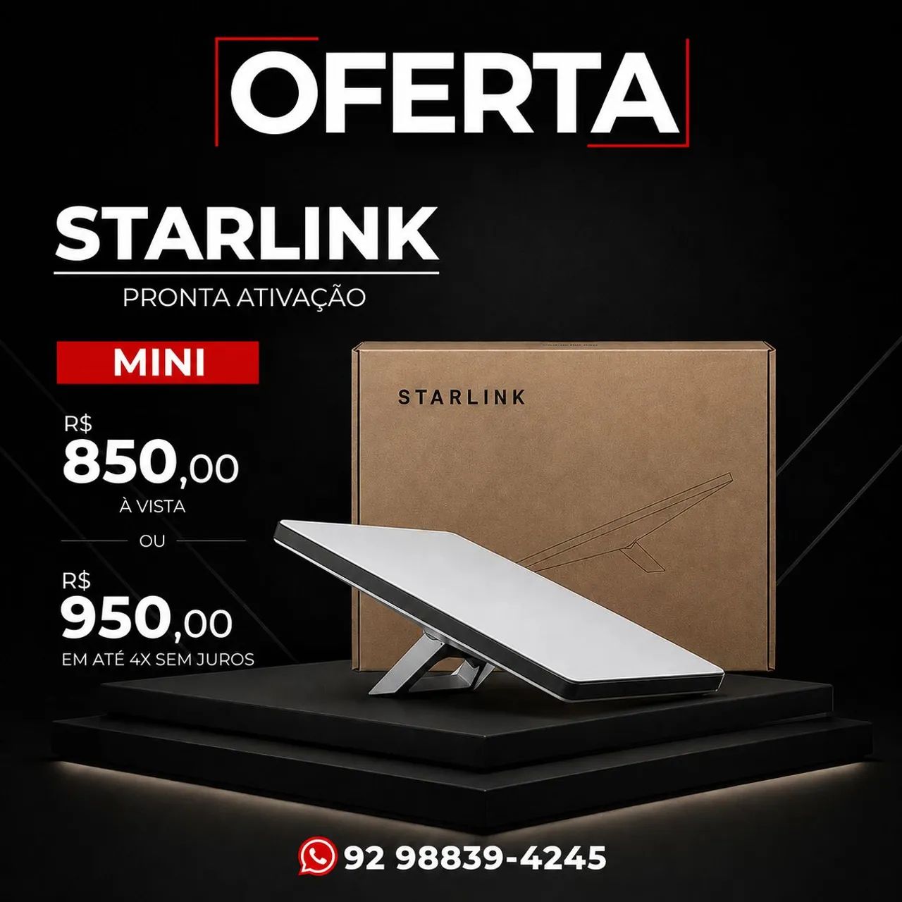 Starlink Mini - Pronta entrega