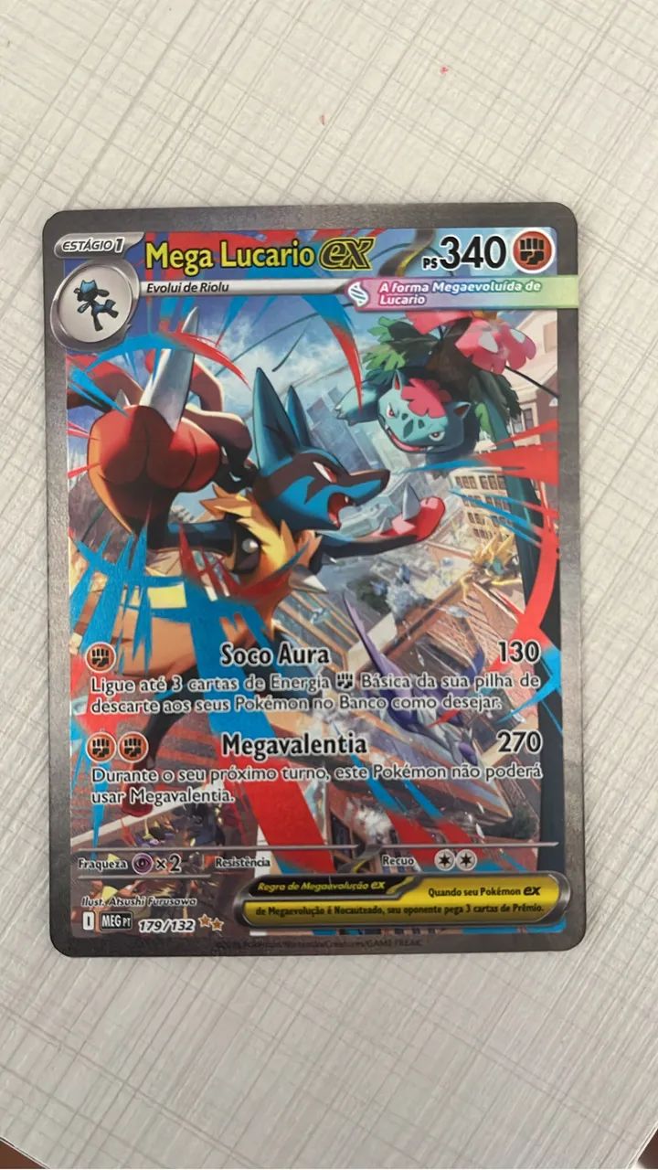 Carta Pokémon Mega Lucario EX 179/32 