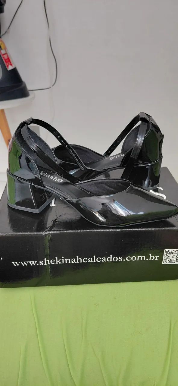 sandalia Scarpin salto bloco - Foto 2