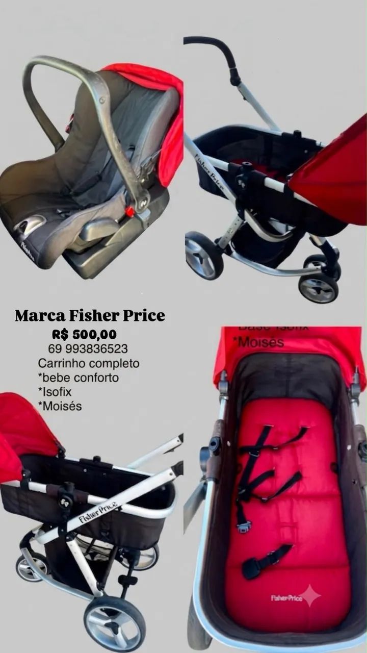 Carrinho de bebê + bebê conforto 