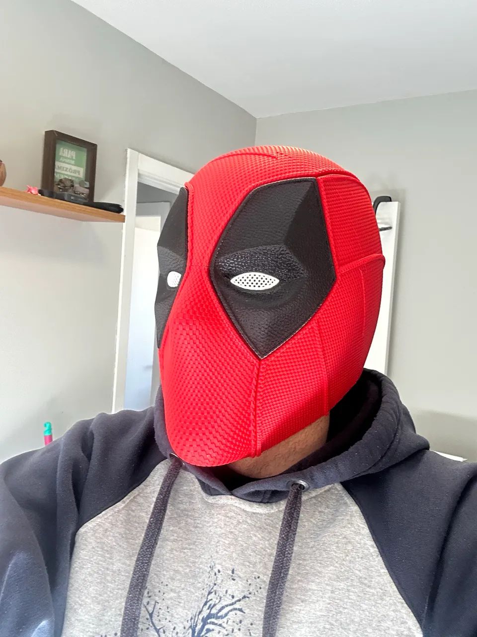Máscara 3d deadpool encaixe por iman  - Foto 3