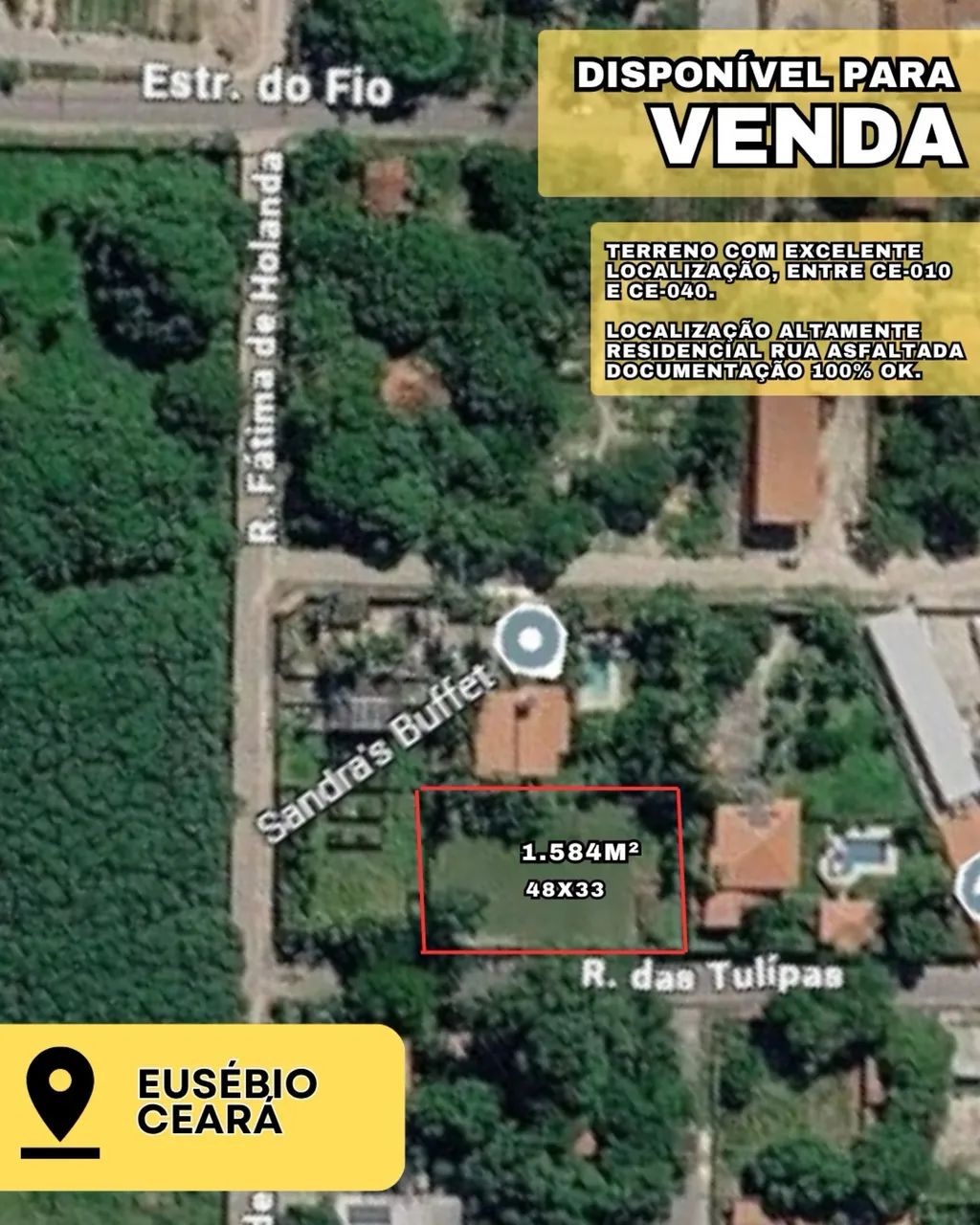 EXCELENTE TERRENO EUSÉBIO 