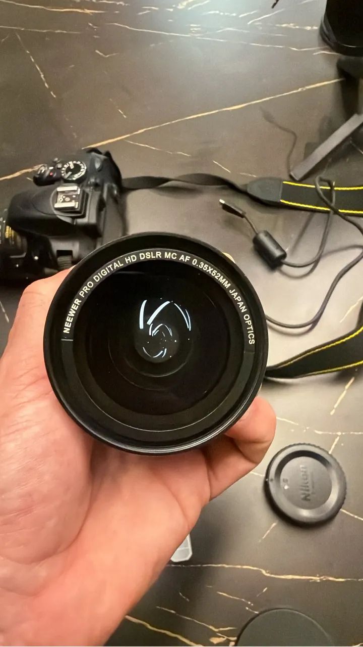 Nikon D3300 com lente 18-55 mm e acessórios - Foto 4
