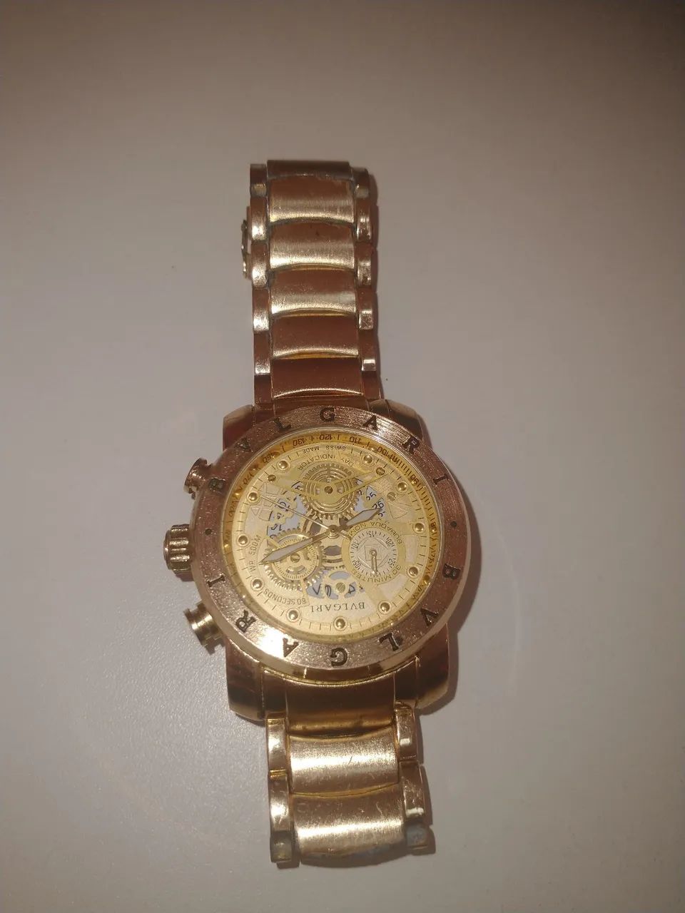 Relógio Dourado Bvgari - Foto 2