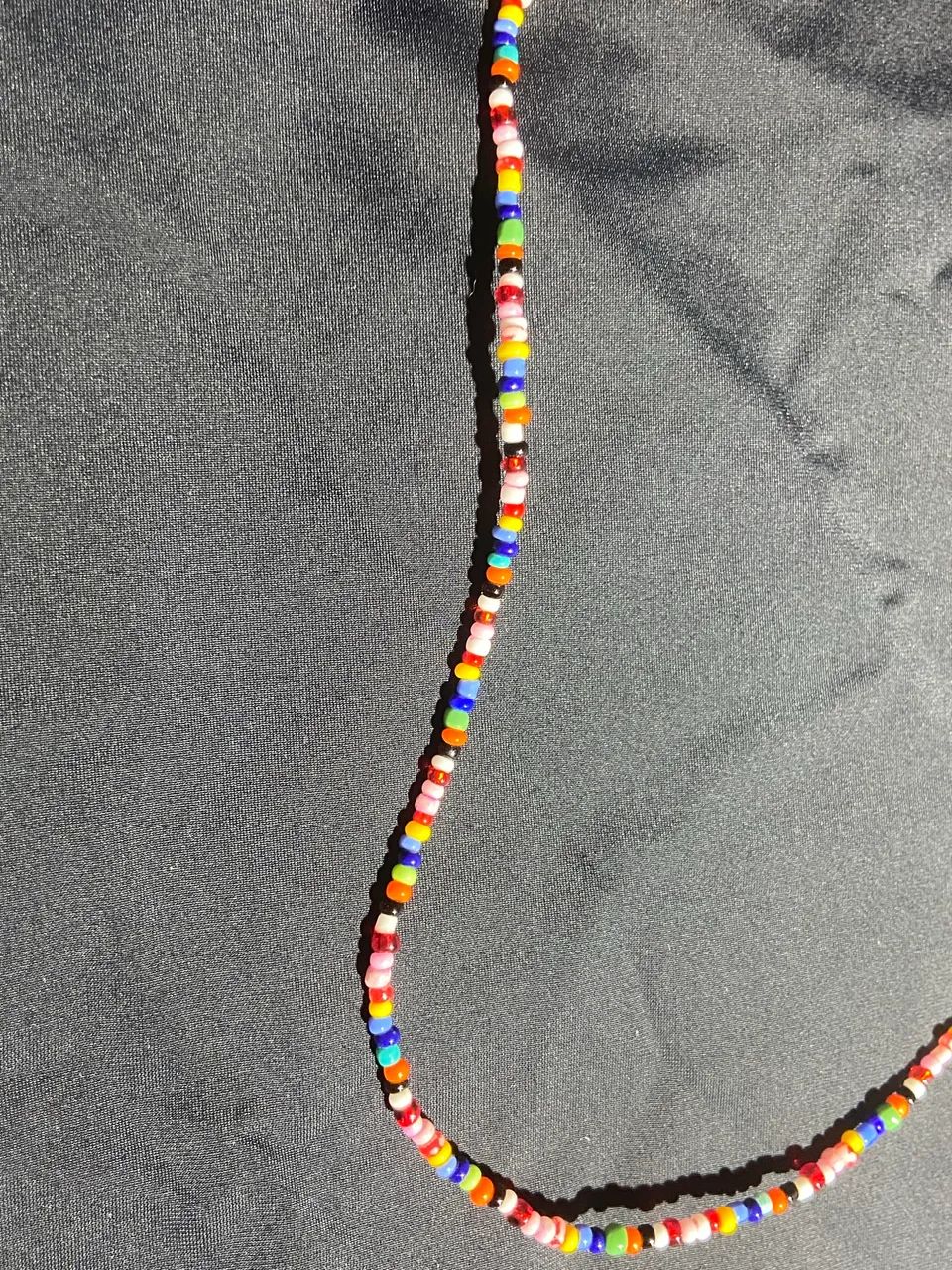 colar colorido miçangas choker - Foto 2