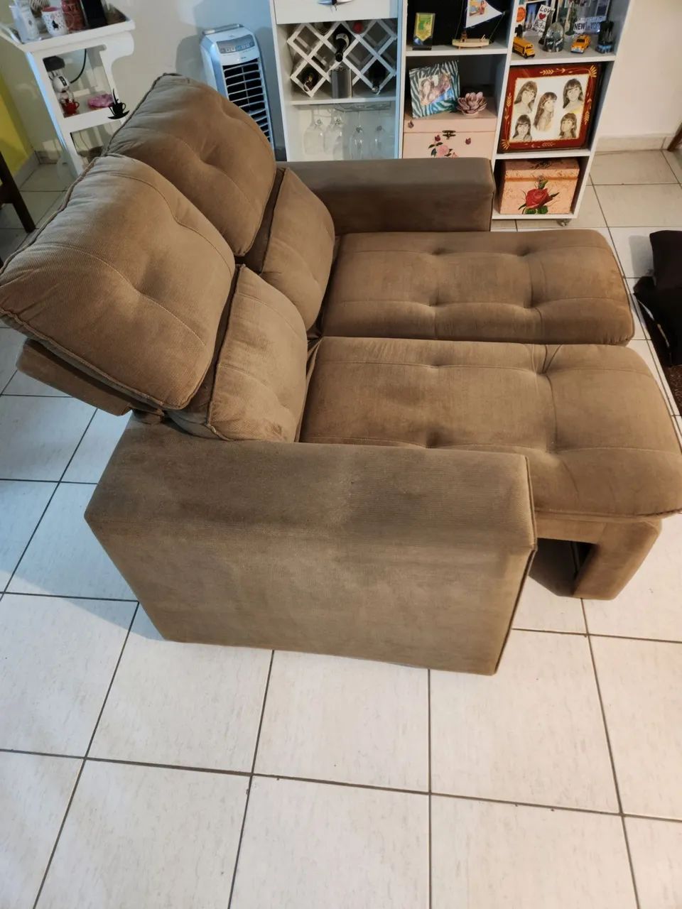 Retractable Sofa with Cat-Resistant Fabric419420970502727683