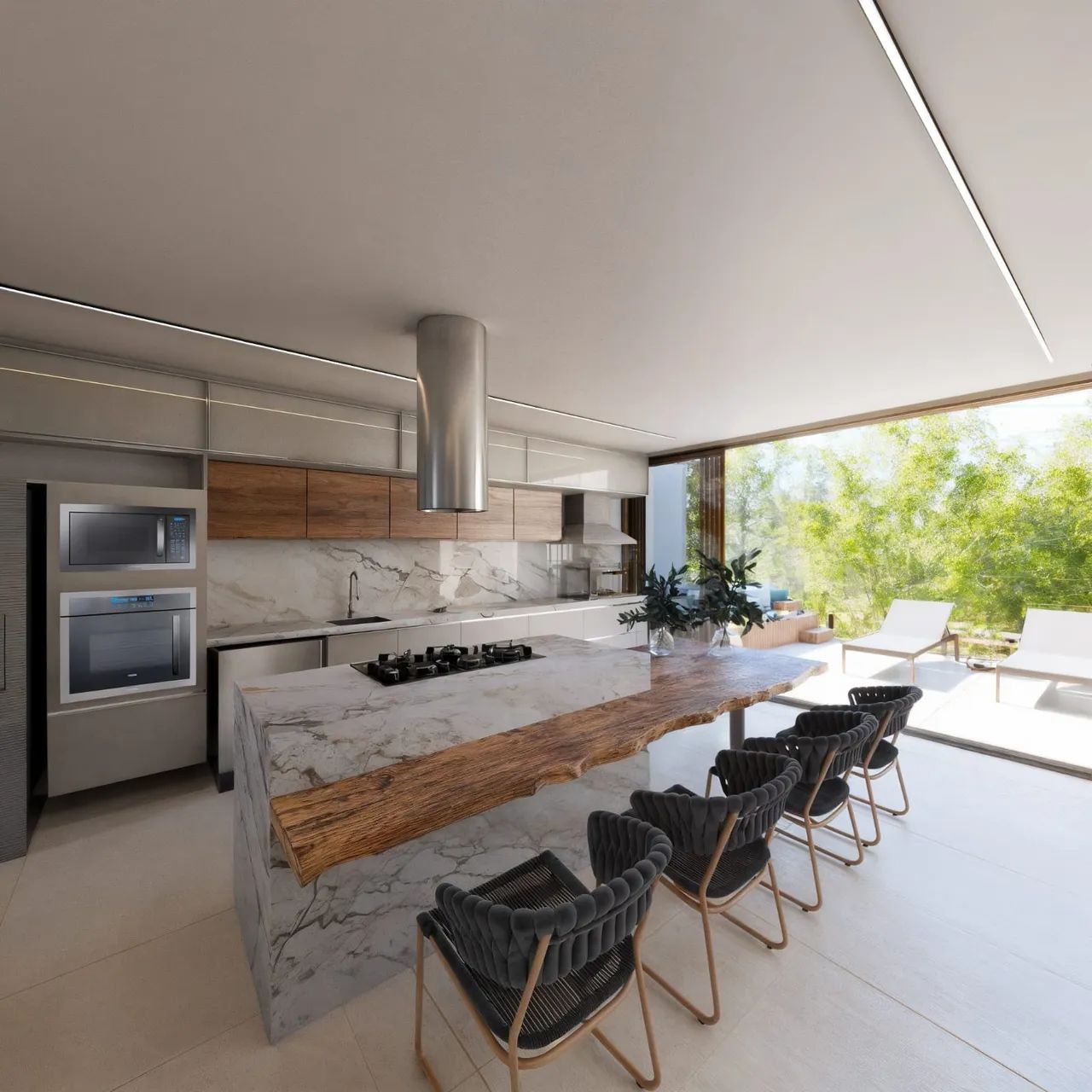 Casa linear com 3 suítes e área verde nos fundos para venda - Foto 5