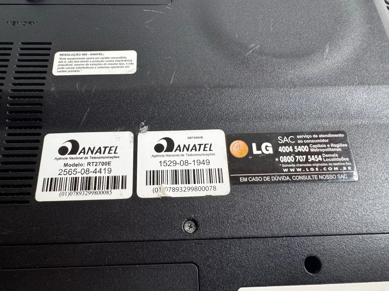Notebook LG R580 modelo LGR58 ( Sucata) - Foto 3
