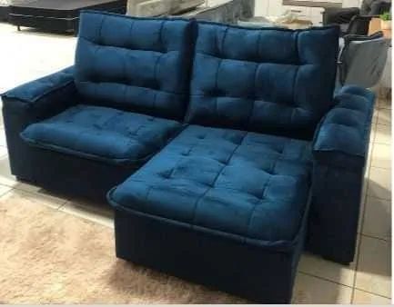 Sofá Vipon Retrátil e Reclinavel Espuma D33 2,30m Oferta - Foto 2