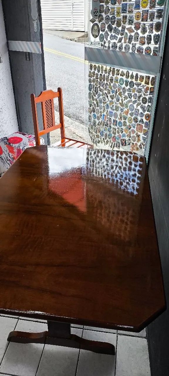 Mesa de madeira quadrada  - Foto 5