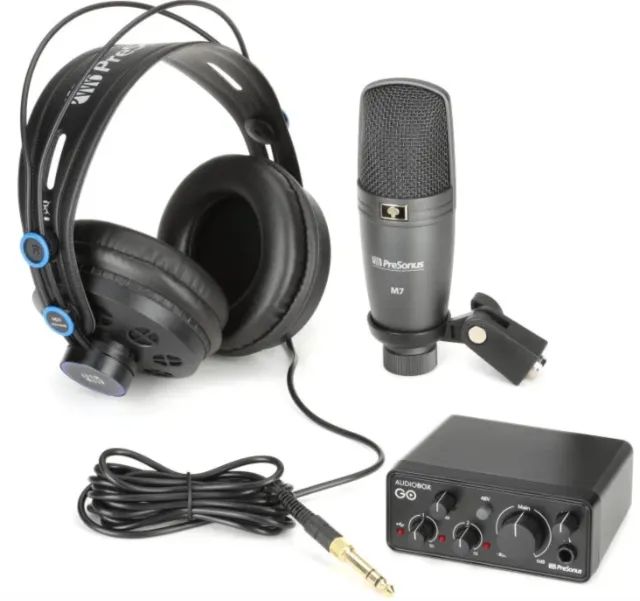 Interface Com Kit De Estúdio Presonus Audiobox Go Creator