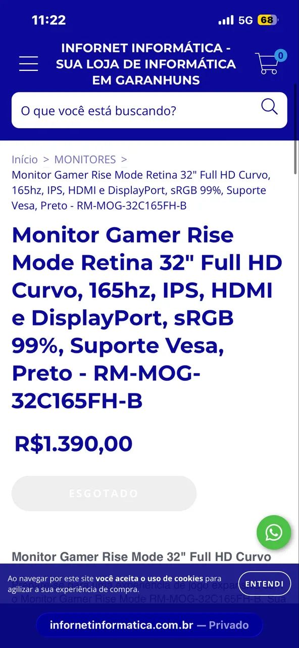 MONITOR GAMER RISE MODE ELITE 32" - Foto 5