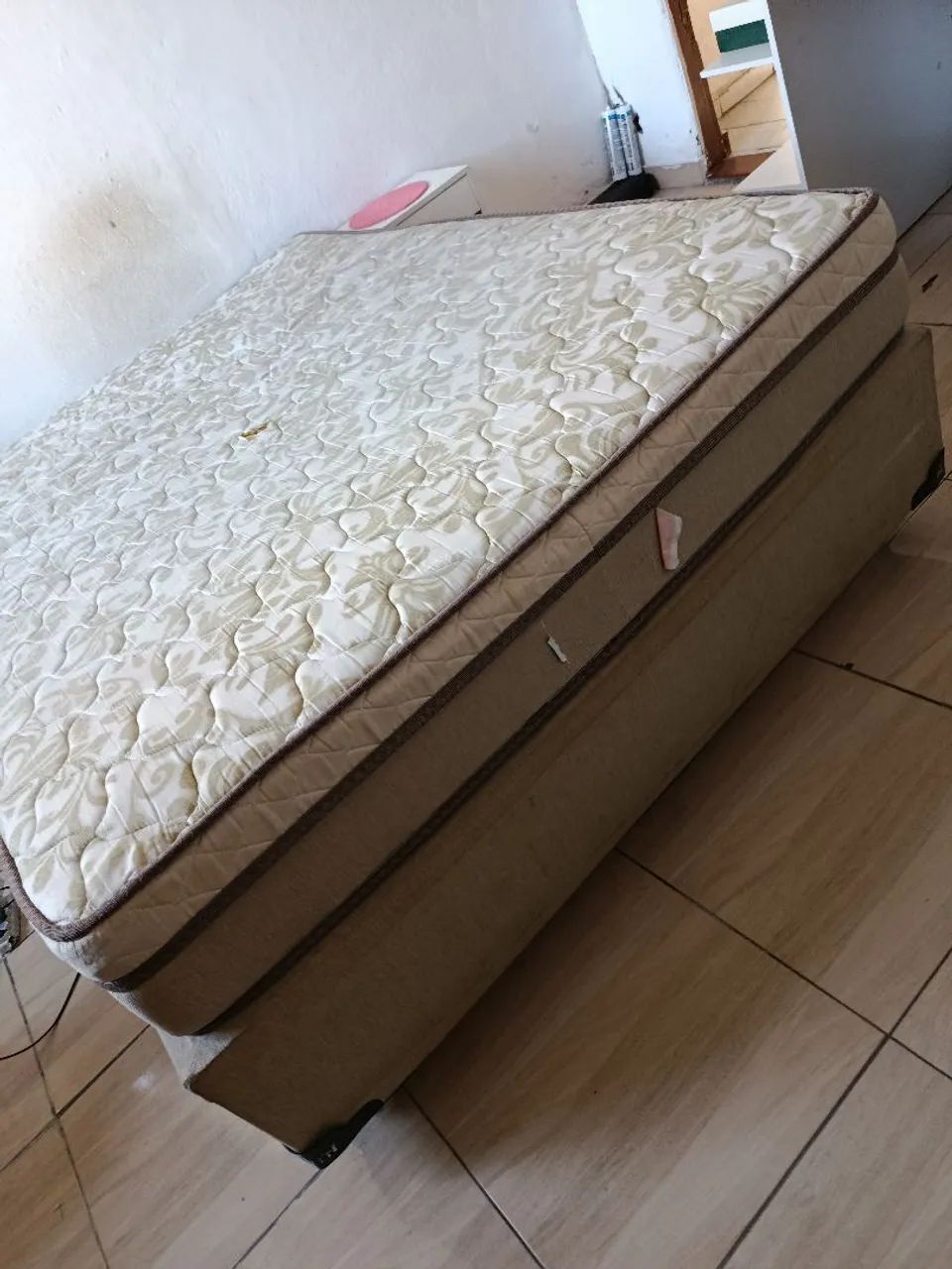 Double bed with mattress