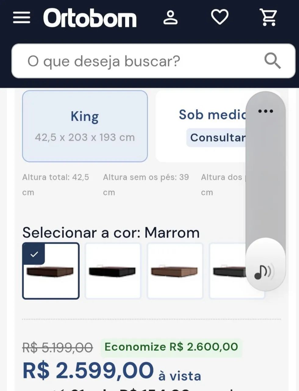 Conjunto cama king baú com colchão  - Foto 5