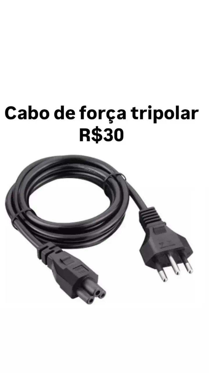 Cabo de força. Tripolar 2 pinos leiam a descrição 