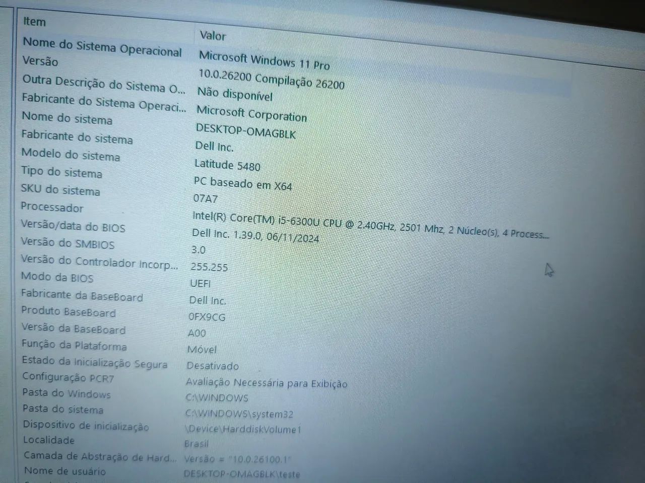 Notebook Dell 5480 com Processador core I5, 8 GB de RAM e HD SSD de 480 GB - Foto 3