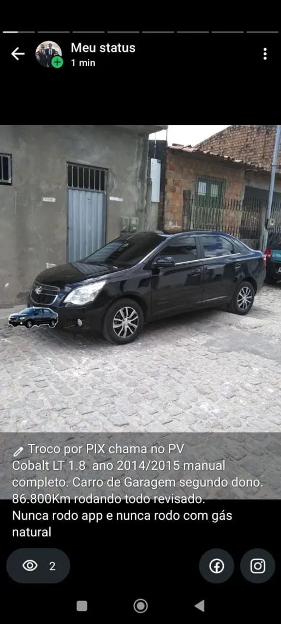Chevrolet Cobalt LT 1.8 8V ECONO.FLEX 4P MEC. 2015