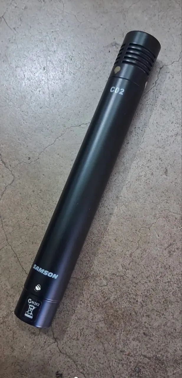 Microfone Samson C02 Condensador Cardioide Black - 1 Unidade Preto (Usado)