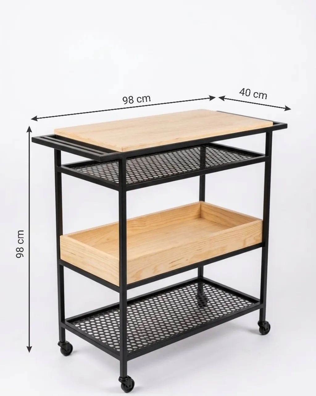 Mesa Auxiliar para Churrasco e Cantinho do Café em Metalon - Foto 4