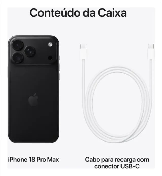  iPhone 18 Pro Max 256GB Preto - Foto 2