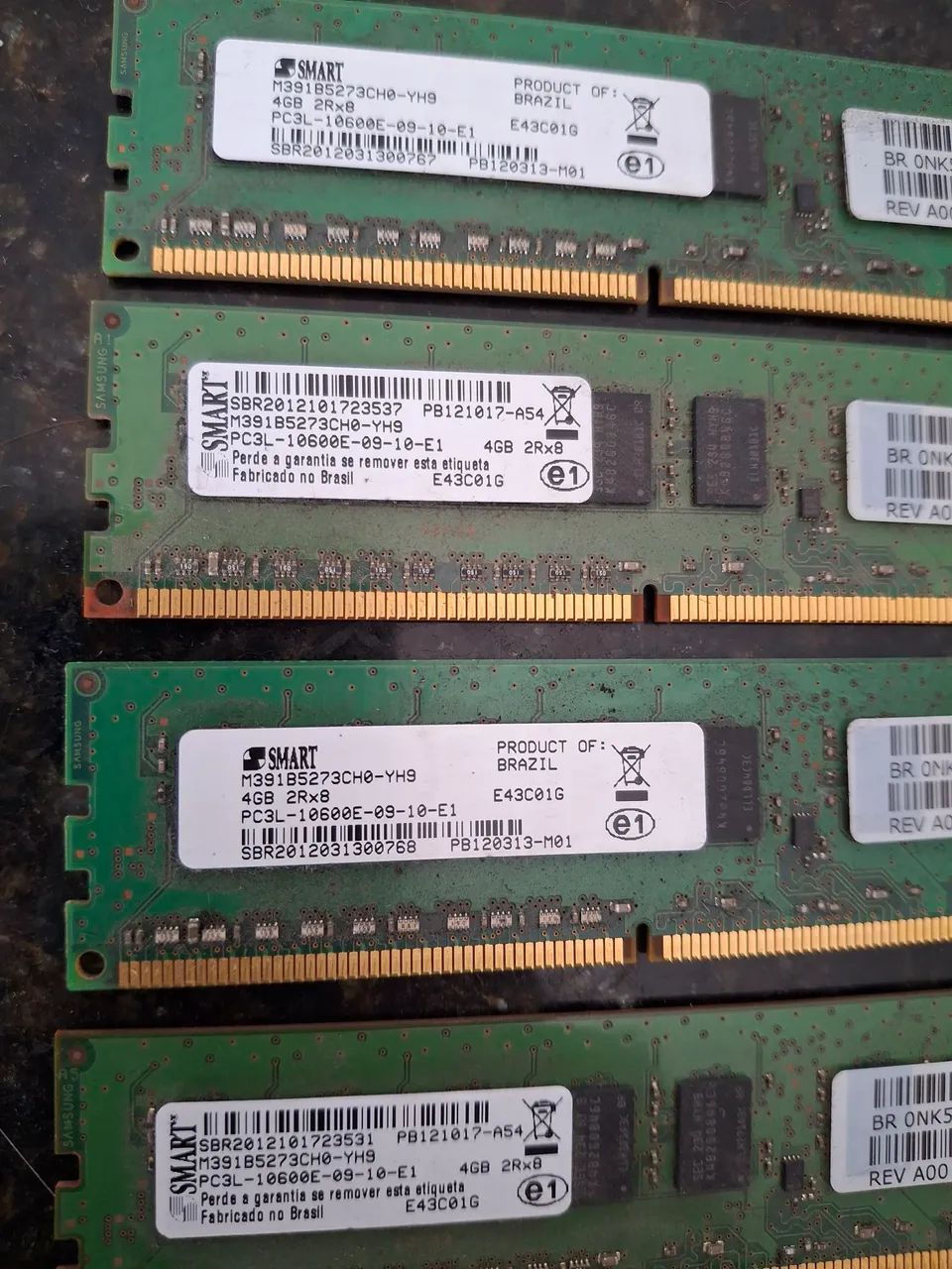 4 pentes de memórias 4 gigas Pc3  - Foto 2