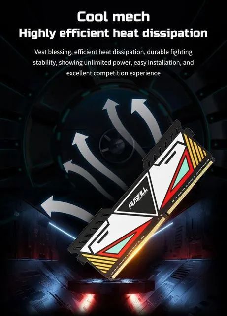 Memória Ram Desktop puskill 16GB DDR4 3200mhz - Foto 5