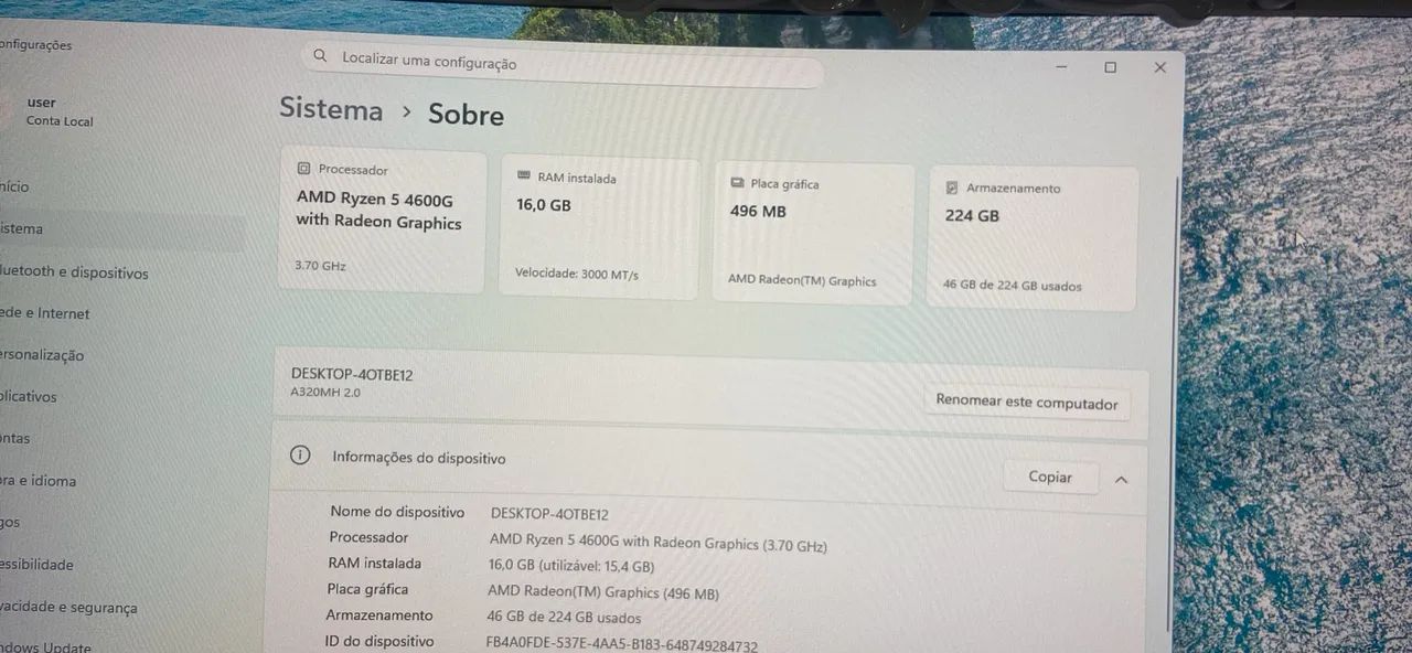 COMPUTADOR RYZEN 5 4600G 16GB RAM - Foto 3