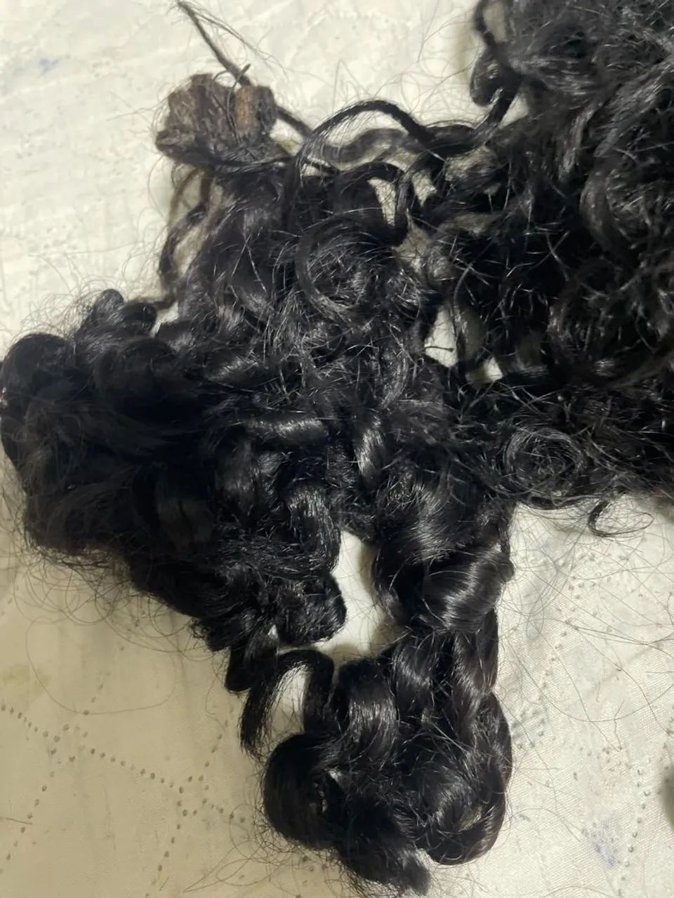 Cabelo humano cacheado 30cm - Foto 2