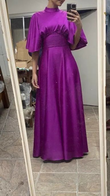 Vestido madrinha Rosa Fúcsia 