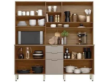 Cozinha Compacta Amora 8 portas 3 gavetas Promoção - Foto 2