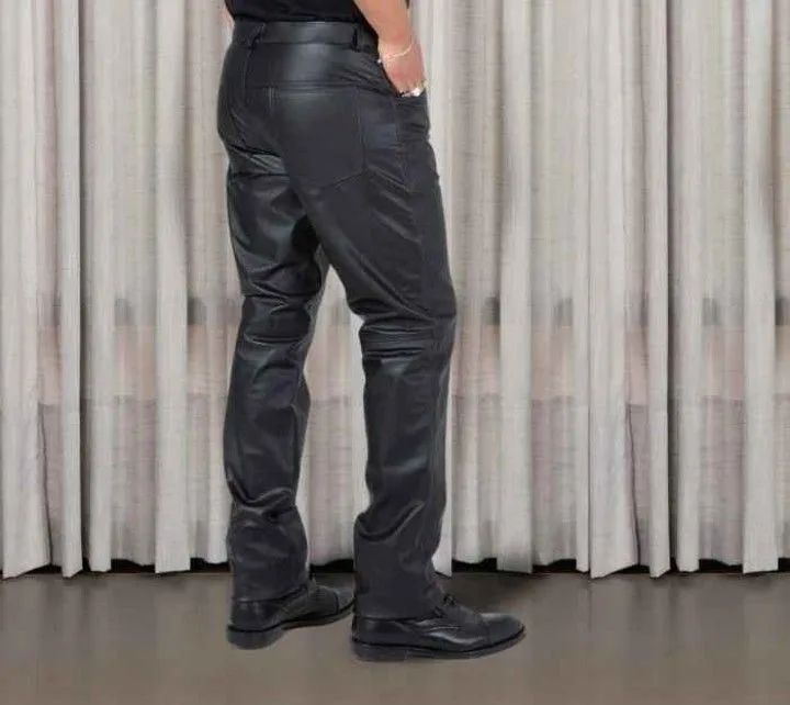 Calça de Couro Legítimo Tamanho 38 - Foto 2