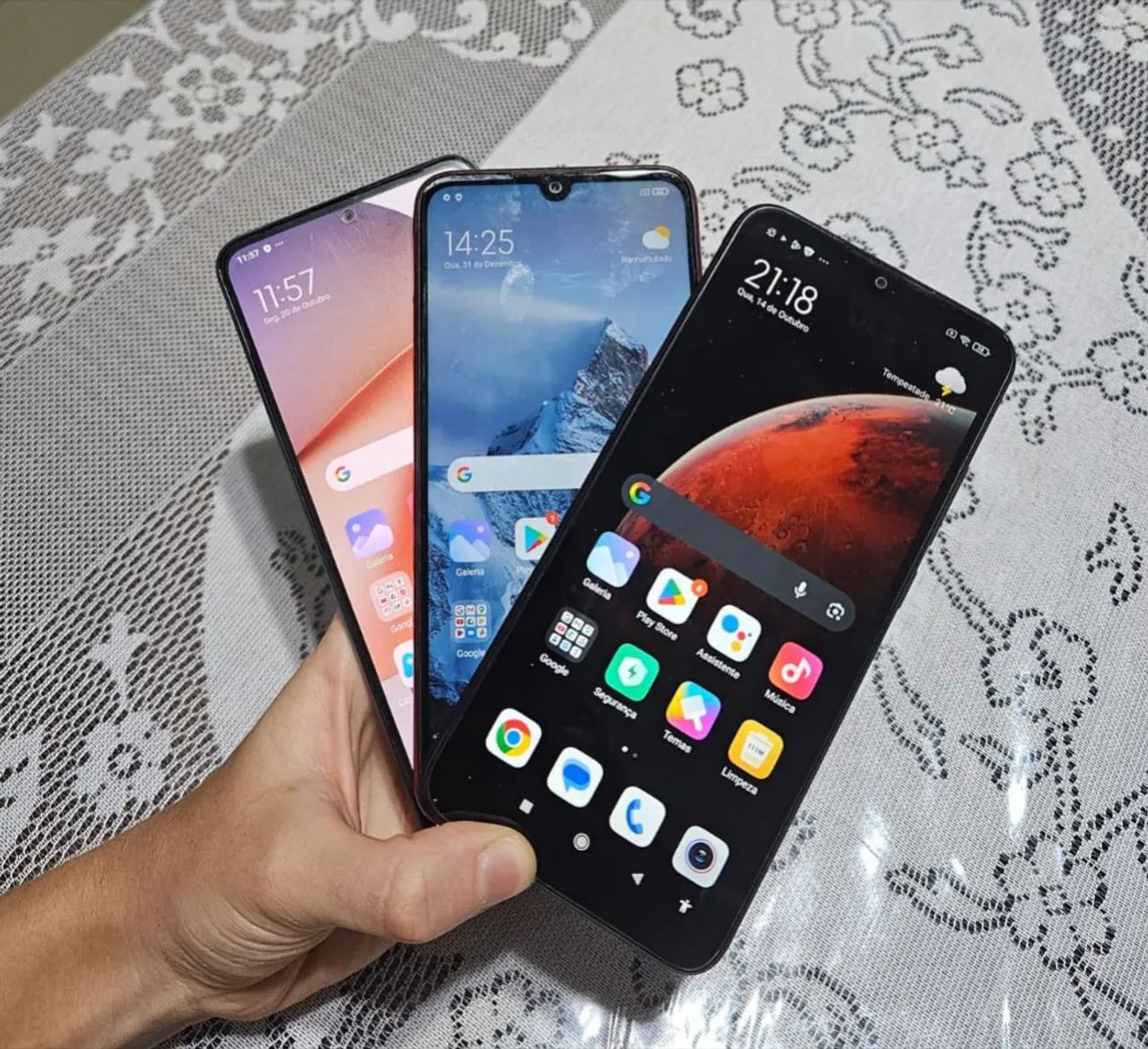 Combo Imperdível!! Xiaomi Redmi Note 12 + Redmi Note 7 + Redmi 9 A