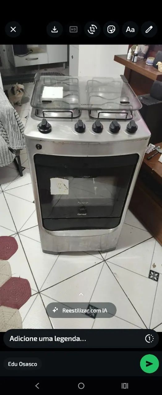 Fogão inox 