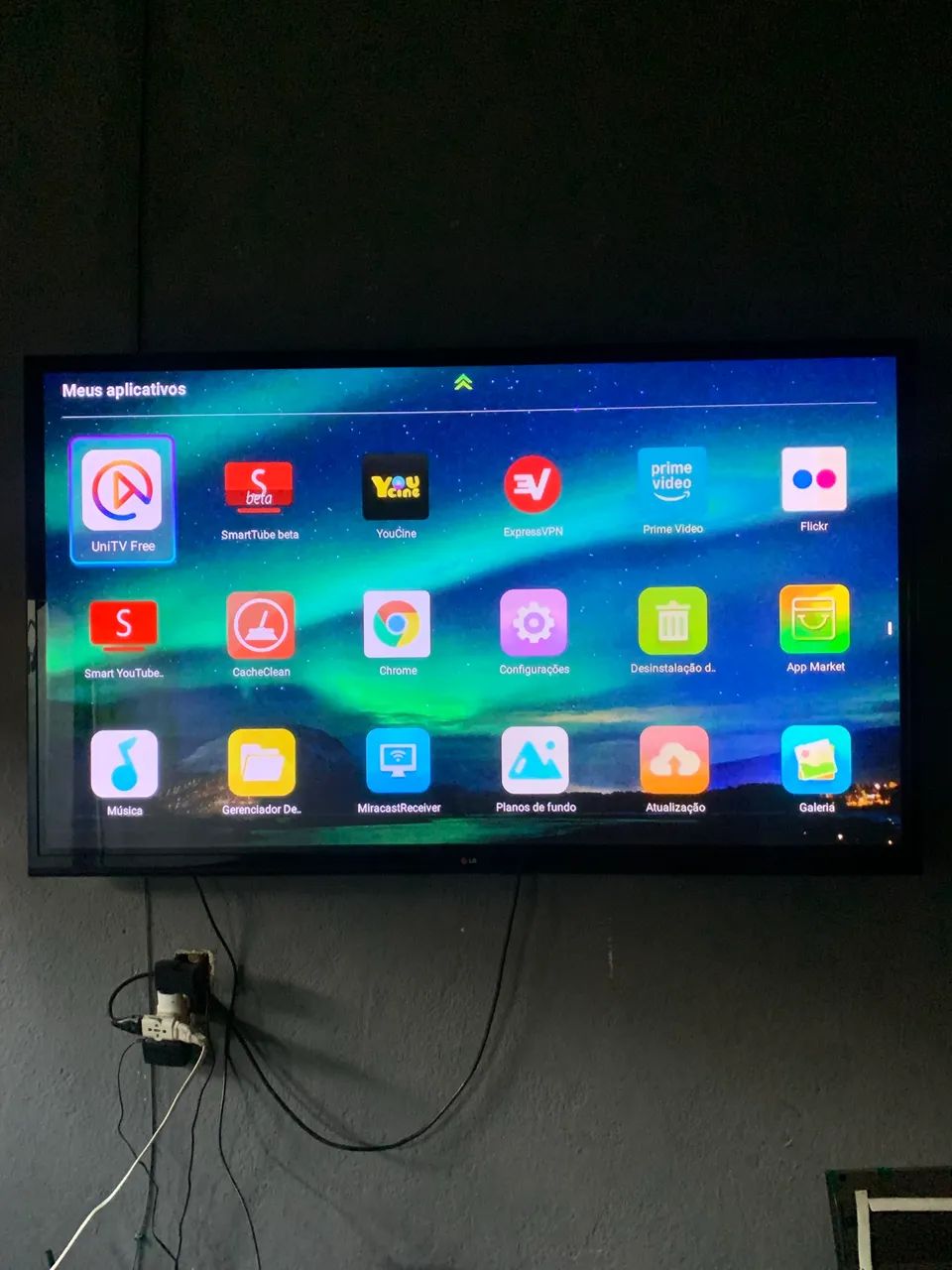 Tv LG 55 polegadas duas telas blindada