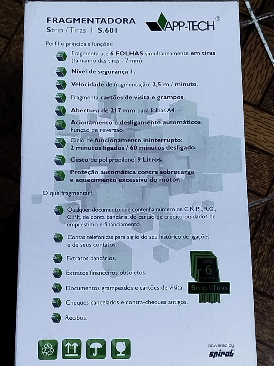 Fragmentadora App Tech A.601 com detalhes ler descrição  - Foto 3