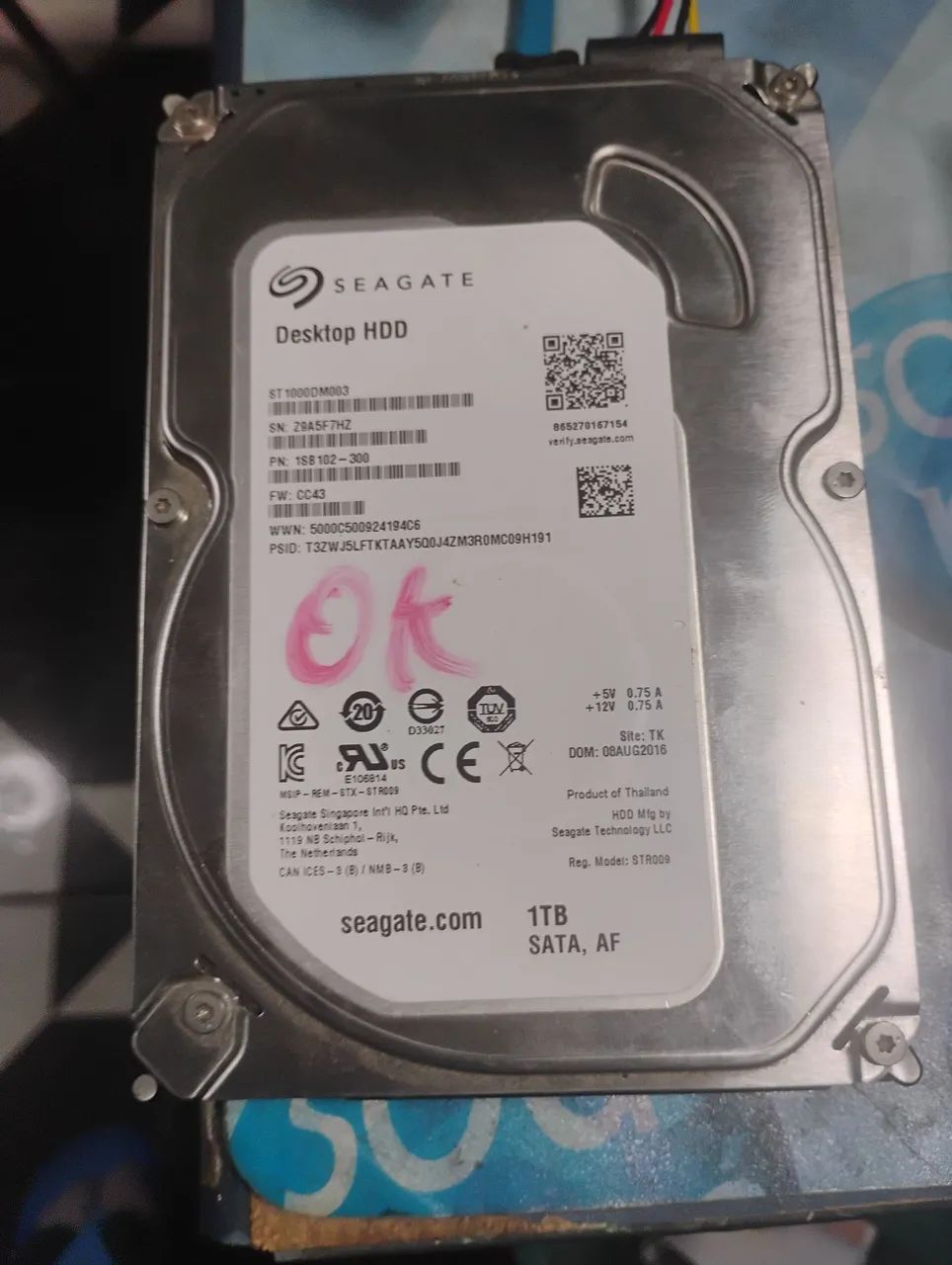 HD 1 terabyte com windows 10 pro.. perfeito funcionamento 