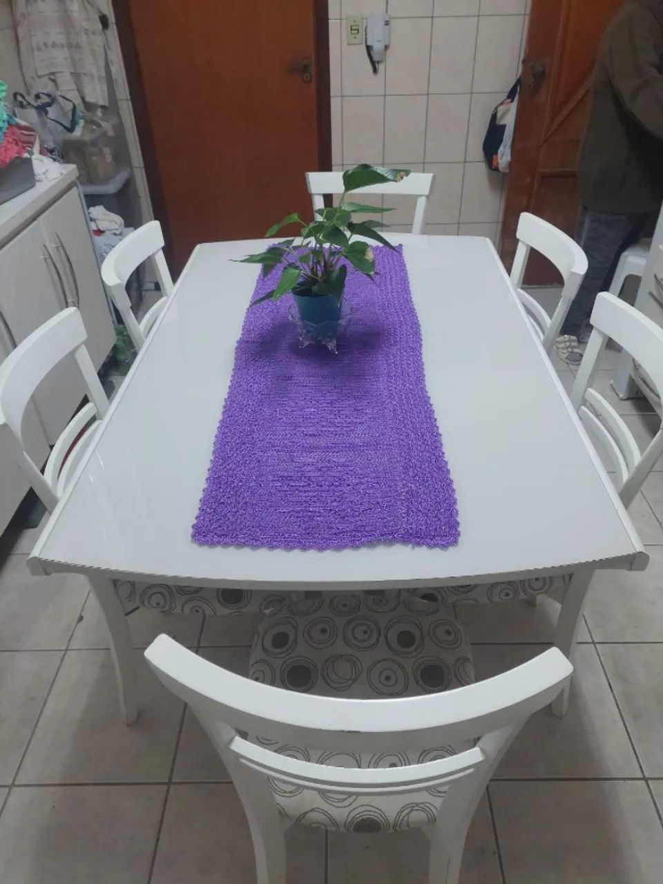 Mesa de jantar extensível - 6 cadeiras - Foto 2
