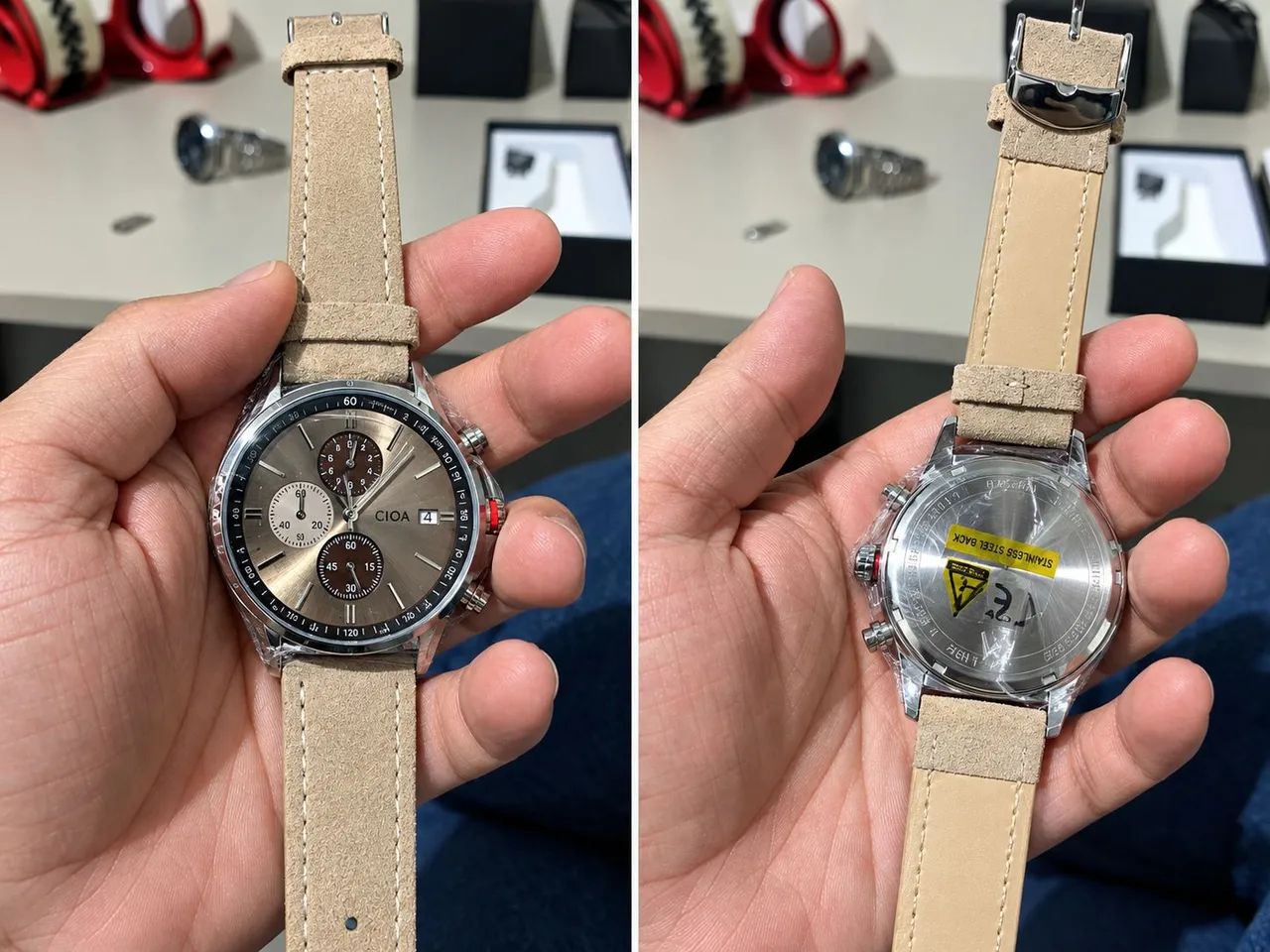 Relógio CILOA Chronograph 42mm Champagne Dial  - Foto 2