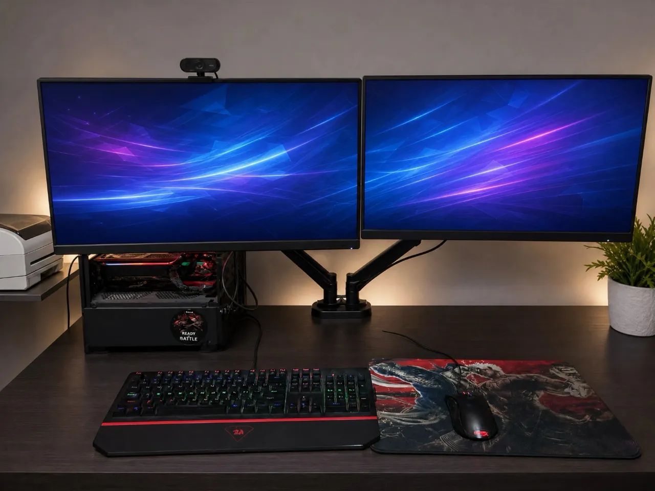 PC GAMER COMPLETO RX 7600 RYZEN 5 2 TELAS - Foto 3