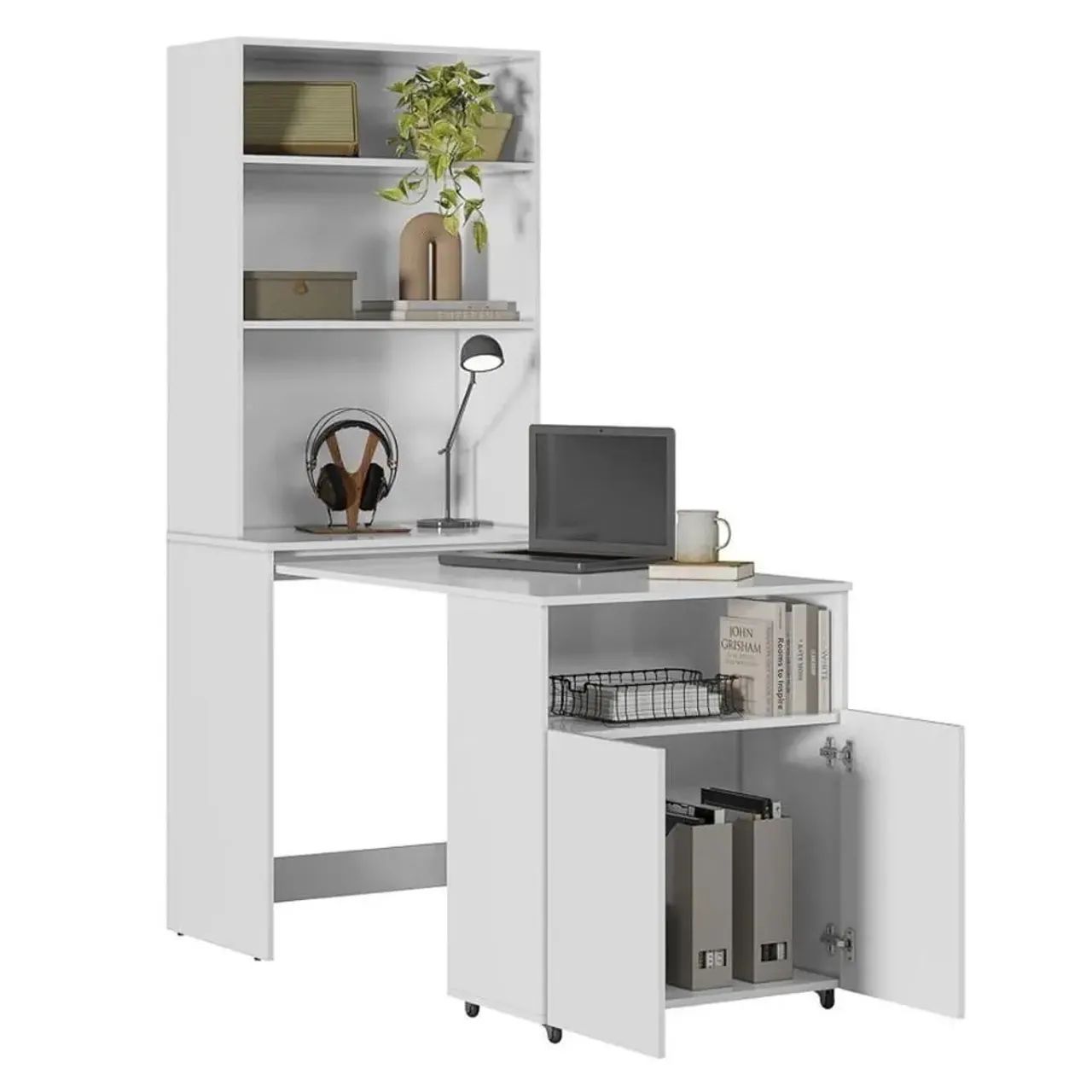 Mesa dobrável branco para escritório  - Foto 2