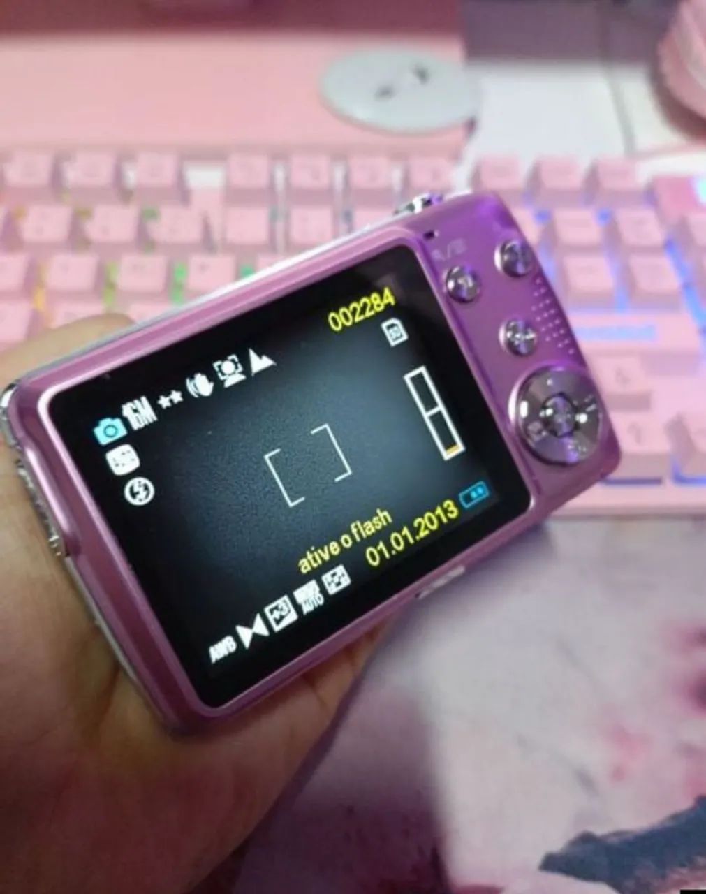 câmera digital polaroid is829 rosa(atenção leia a descrição) - Foto 3