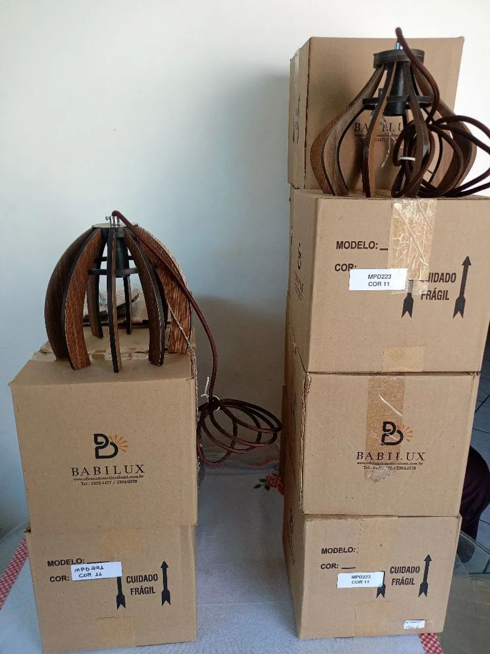 Pendente modelo 221 e  modelo 223 MDF cor 11 Babilux  - Foto 5