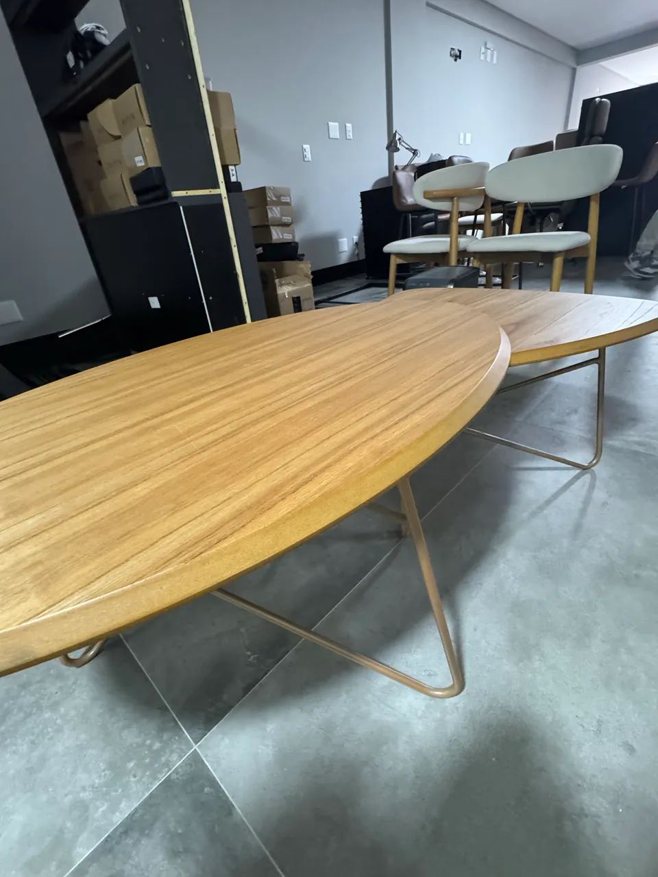 Conjunto de Mesas de Centro Orgânicas - Design Moderno | 2 Peças - Foto 3