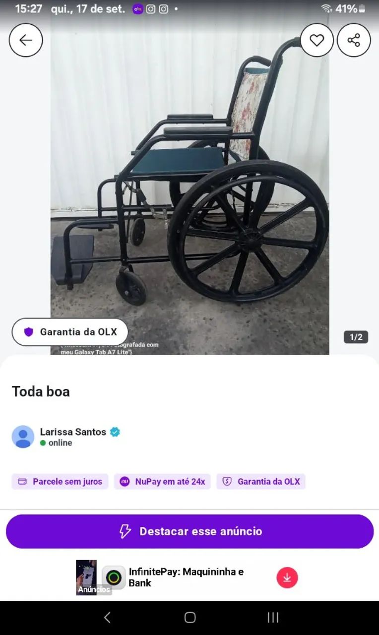 Cadeira do roda - Foto 2