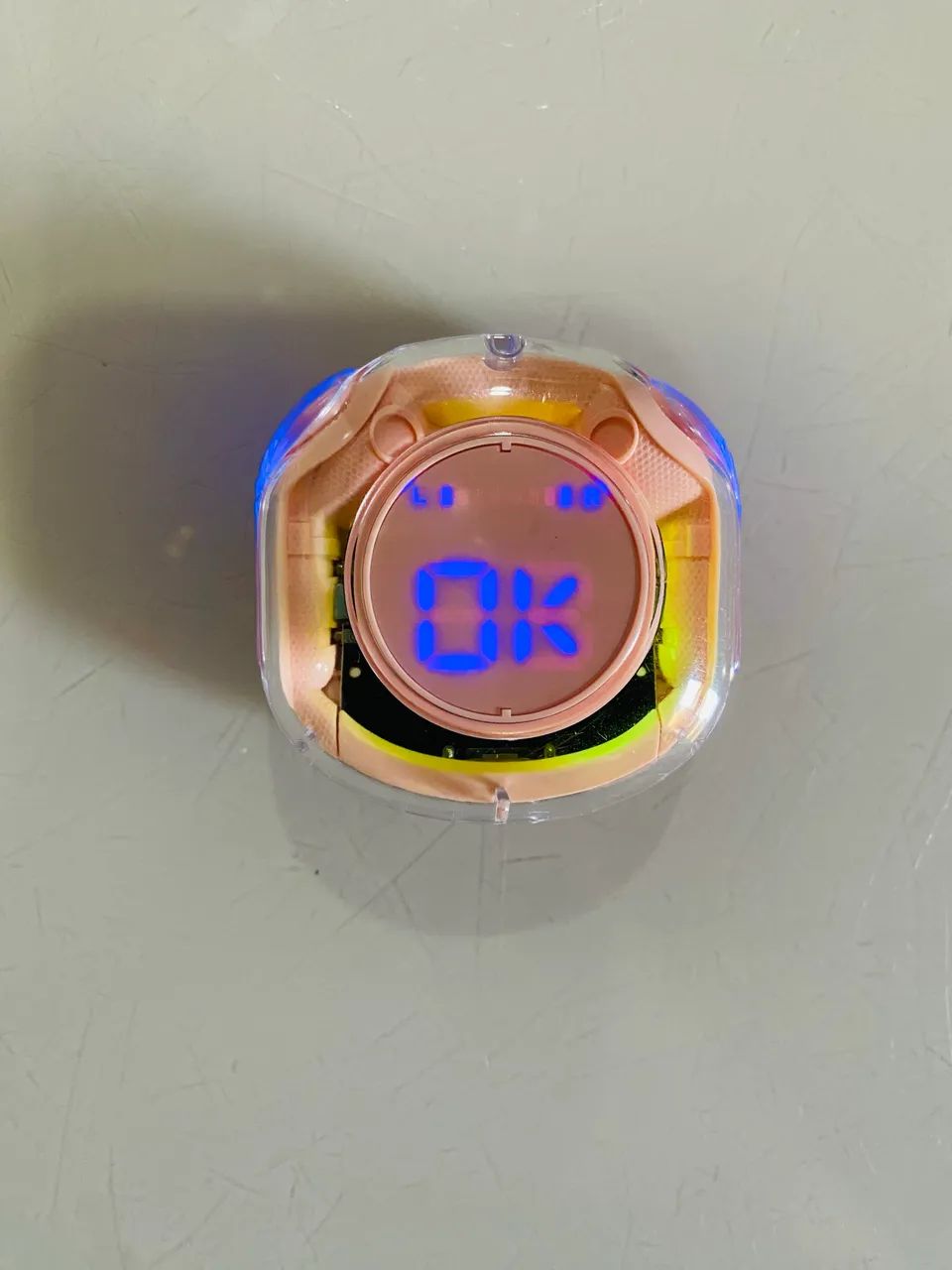 Fone Bluetooth Tws Touch Led Hifi Rosa Universal - Foto 4