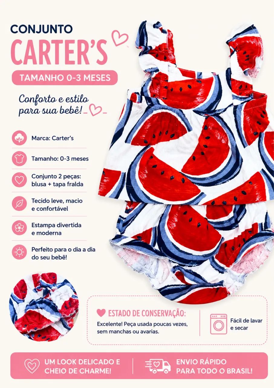 Conjunto carters 0-3 meses